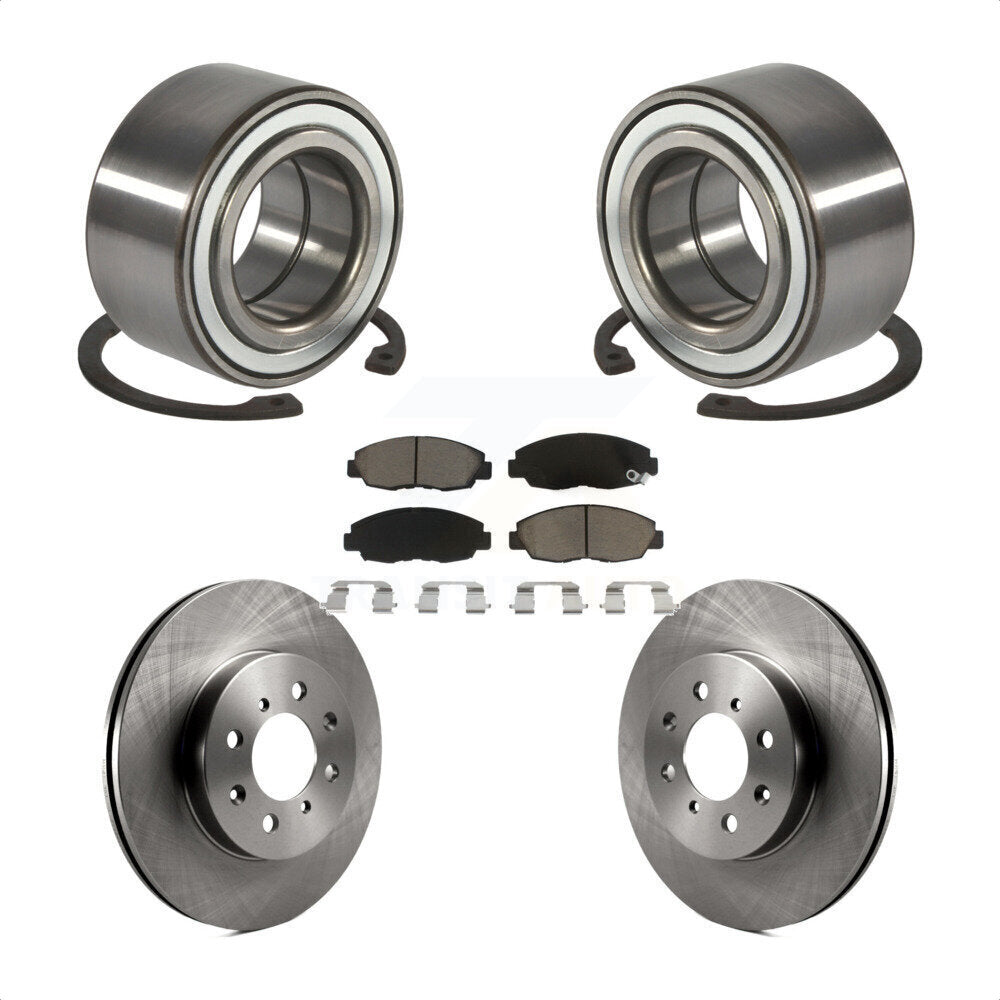 Wheel Bearing Disc Brake Rotors And Pads Front Kit For Honda Civic Acura EL
