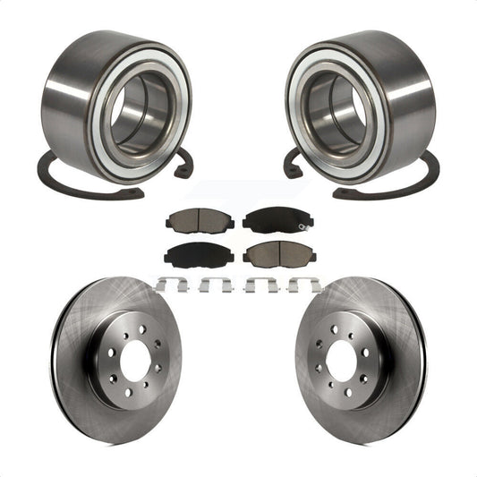 Wheel Bearing Disc Brake Rotors And Pads Front Kit For Honda Civic Acura EL