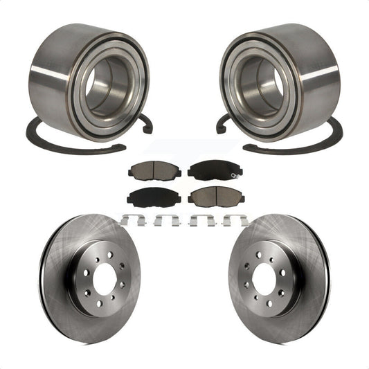 Wheel Bearing Disc Brake Rotors And Pads Front Kit For Honda Civic Acura EL