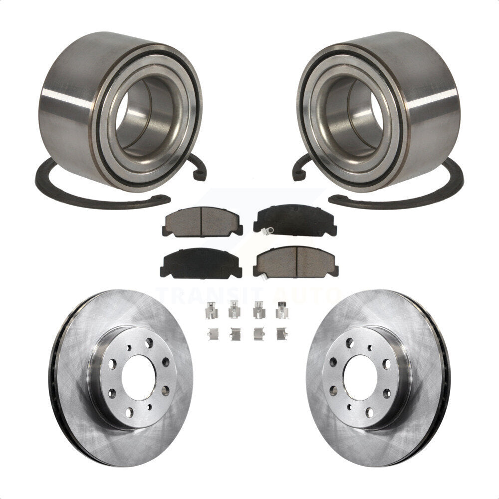 Wheel Bearing Disc Brake Rotor And Ceramic Pad Front Kit For Honda Civic del Sol