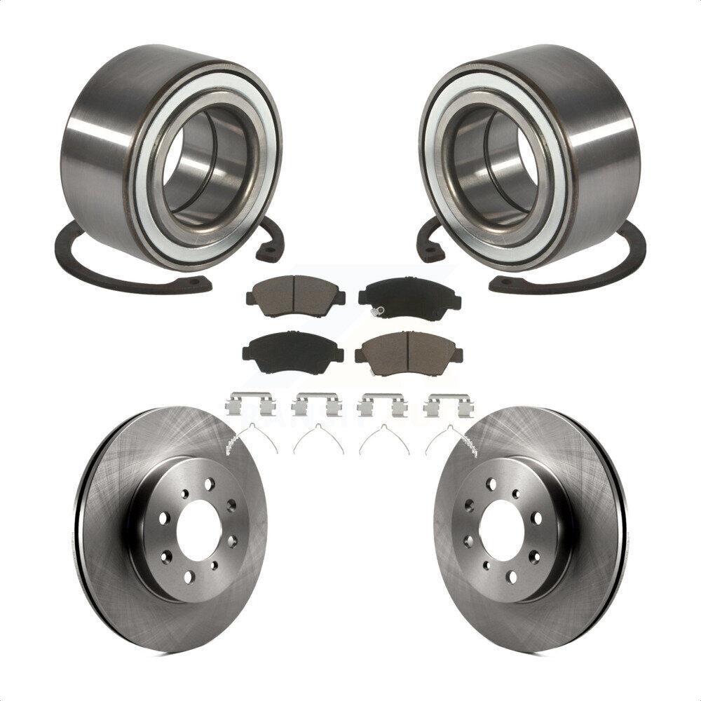 Wheel Bearing Disc Brake Rotor And Ceramic Pad Front Kit For Honda Civic del Sol