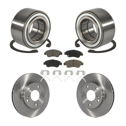 Wheel Bearing Disc Brake Rotors And Pads Front Kit For 2004 Honda Civic SiR