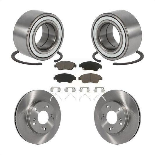 Wheel Bearing Disc Brake Rotors And Pads Front Kit For Honda Civic Acura RSX