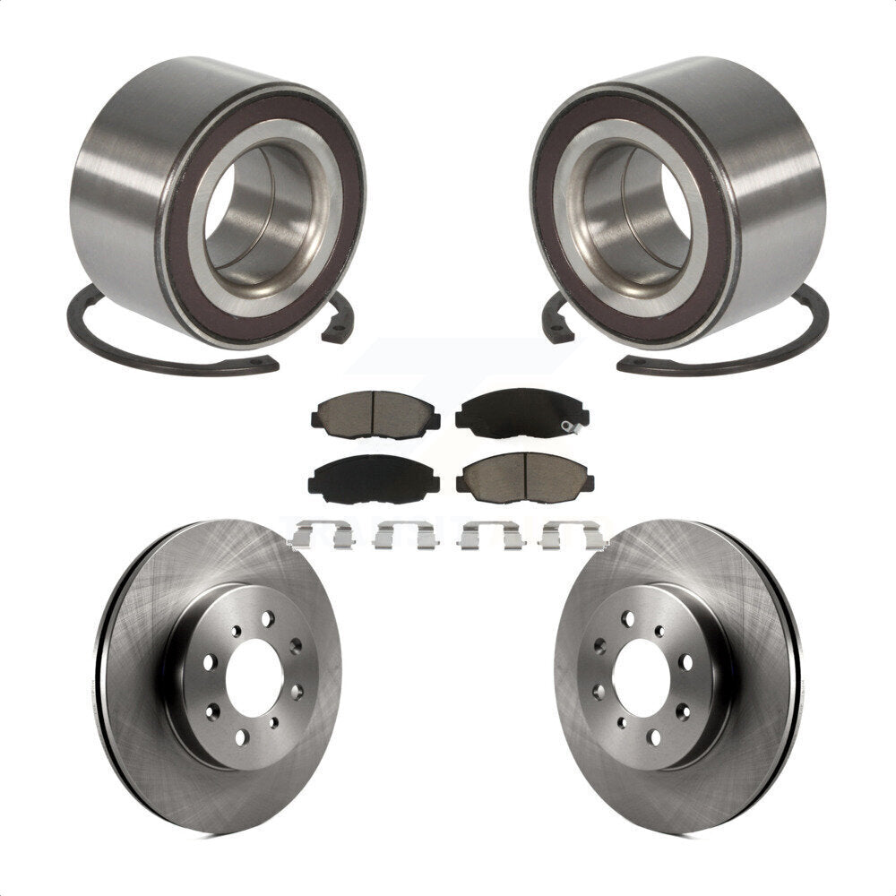 Wheel Bearing Disc Brake Rotors And Ceramic Pads Front Kit For Honda Insight