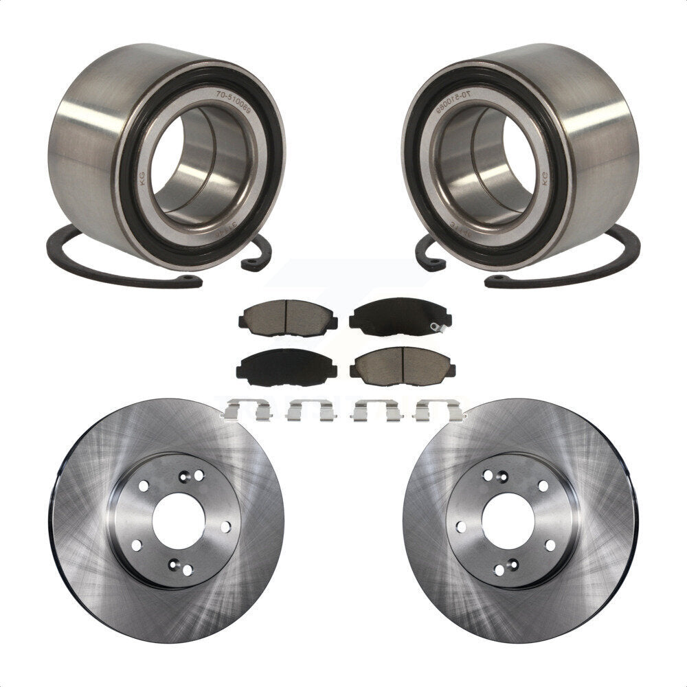 Wheel Bearing Disc Brake Rotor & Pad Front Kit For 2011 Honda Civic GX with 1.8L