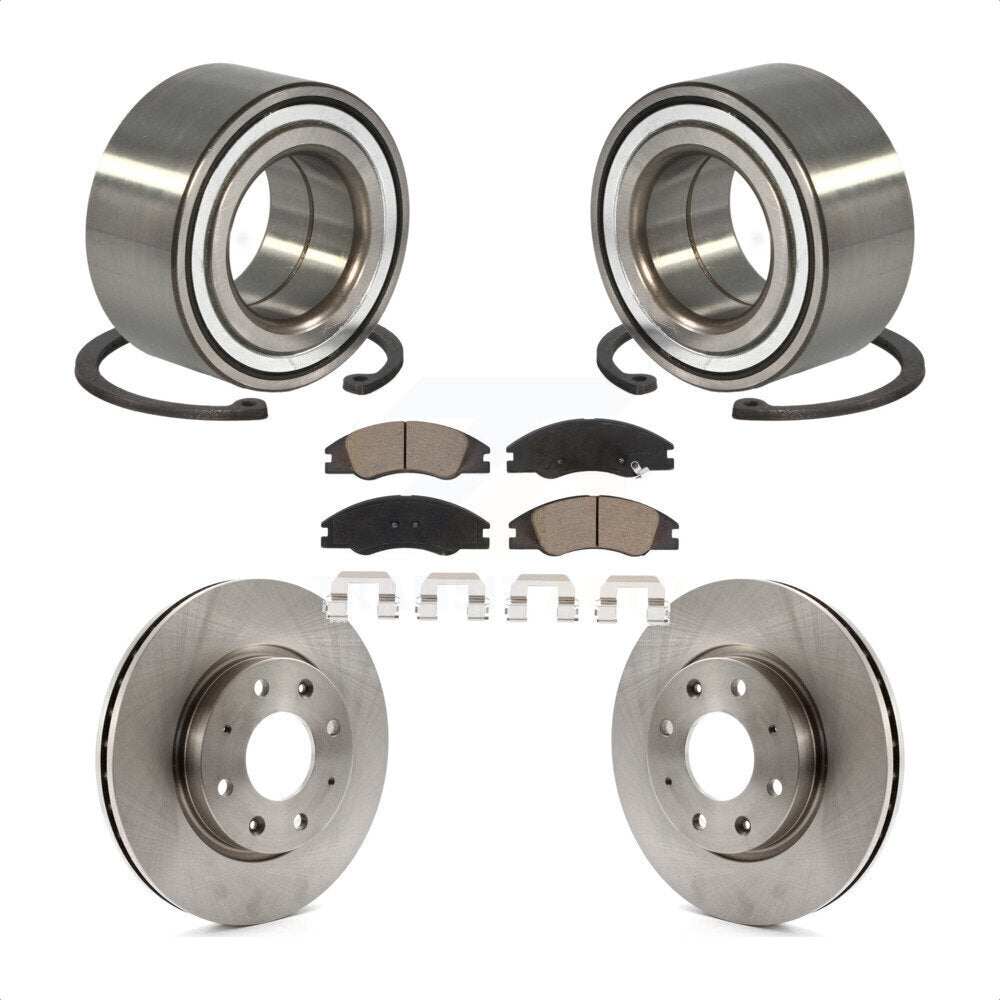 Wheel Bearing Disc Brake Rotors And Pads Front Kit For Kia Spectra Spectra5