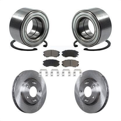 Wheel Bearing Disc Brake Rotors And Ceramic Pads Front Kit For Hyundai Elantra