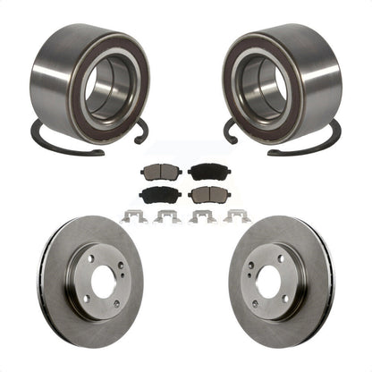 Wheel Bearing Disc Brake Rotors And Ceramic Pads Front Kit For Ford Fiesta