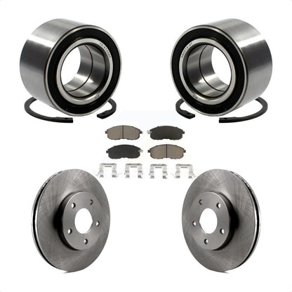 Wheel Bearing Brake Rotor Pad Front Kit For 2000-2001 Nissan Maxima INFINITI I30