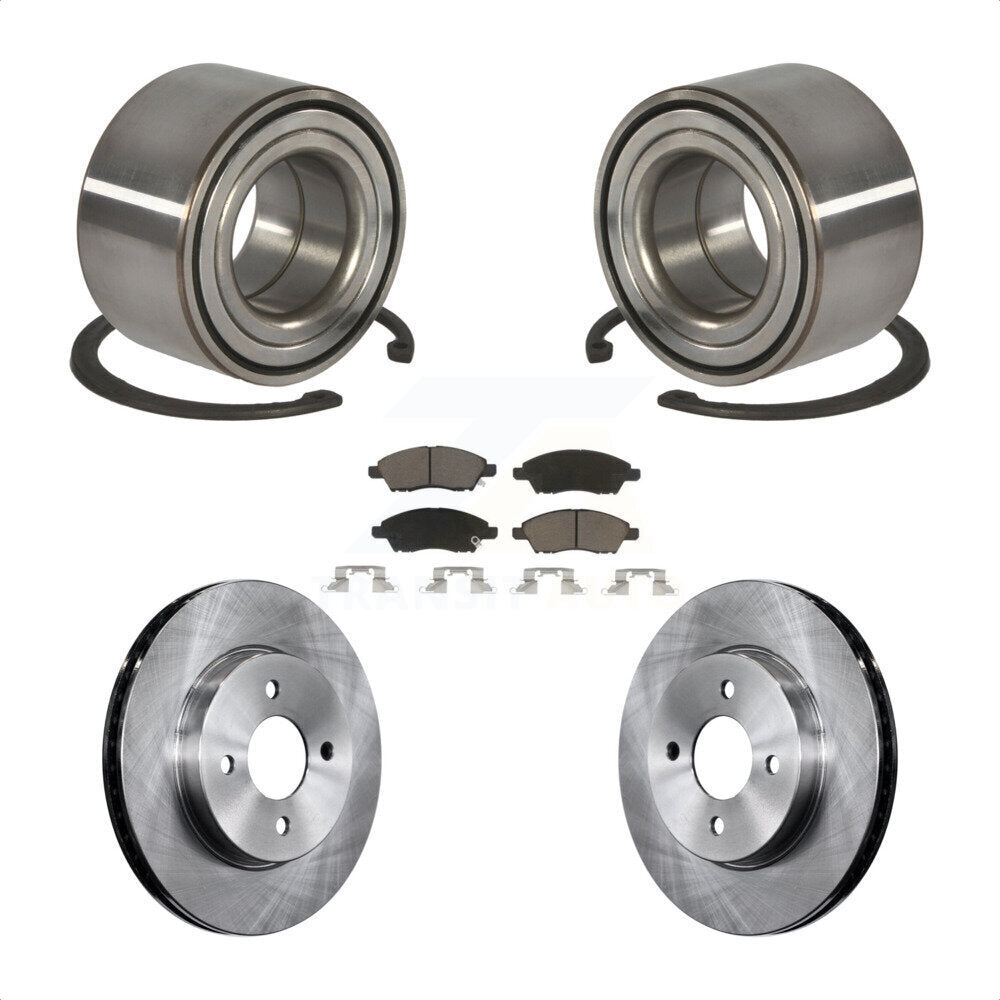 Wheel Bearing Disc Brake Rotors And Pads Front Kit For Nissan Micra Versa Note