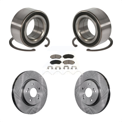 Wheel Bearing Disc Brake Rotors And Pads Front Kit For Honda Crosstour Accord