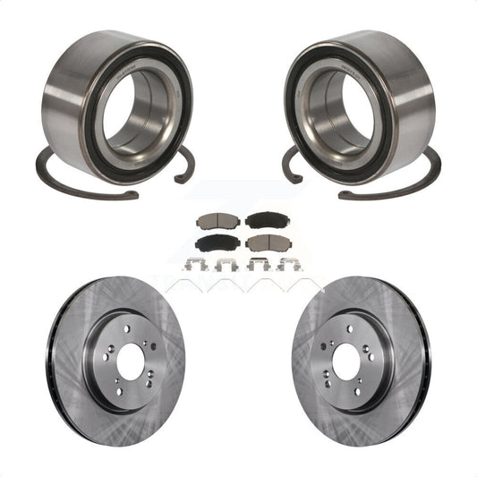 Wheel Bearing Disc Brake Rotors And Pads Front Kit For Honda Crosstour Accord