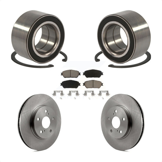 Wheel Bearing Brake Rotor & Pads Front Kit For Toyota Sienna Camry Solara Avalon