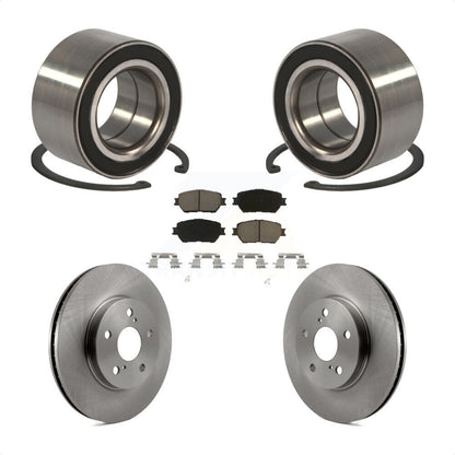 Wheel Bearing Disc Brake Rotors And Ceramic Pads Front Kit For Toyota Camry