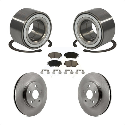Wheel Bearing Disc Brake Rotors And Ceramic Pads Front Kit For Toyota Camry