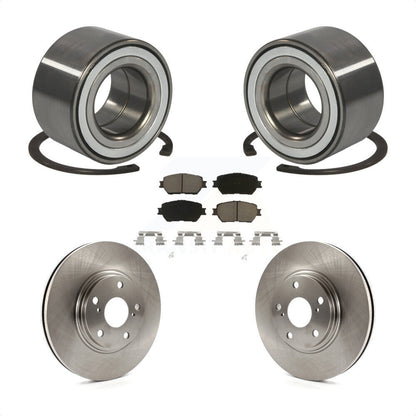 Wheel Bearing Disc Brake Rotors And Ceramic Pads Front Kit For Toyota Camry