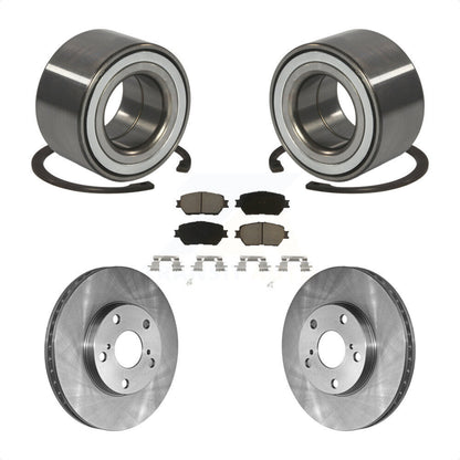 Wheel Bearing Disc Brake Rotors And Ceramic Pads Front Kit For Toyota Camry
