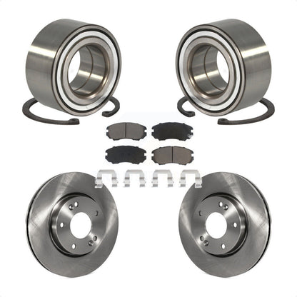 Wheel Bearing Disc Brake Rotors And Ceramic Pads Front Kit For Hyundai Tiburon