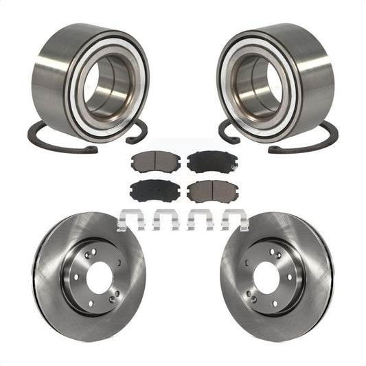 Wheel Bearing Disc Brake Rotors And Ceramic Pads Front Kit For Hyundai Tiburon