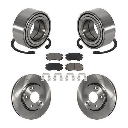 Wheel Bearing Disc Brake Rotors And Ceramic Pads Front Kit For Hyundai Tiburon