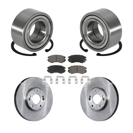Wheel Bearing Disc Brake Rotors And Pads Front Kit For Hyundai Azera Kia Amanti