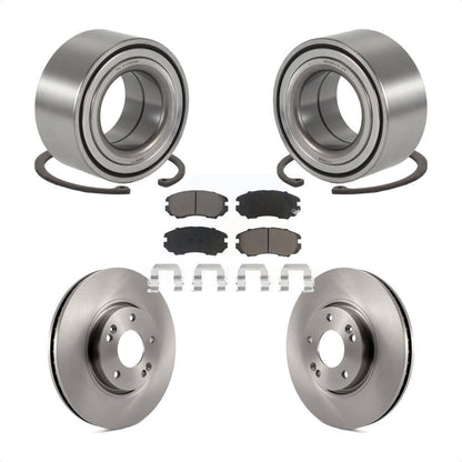 Wheel Bearing Disc Brake Rotor & Pad Front Kit For 2006-2010 Hyundai Sonata 3.3L