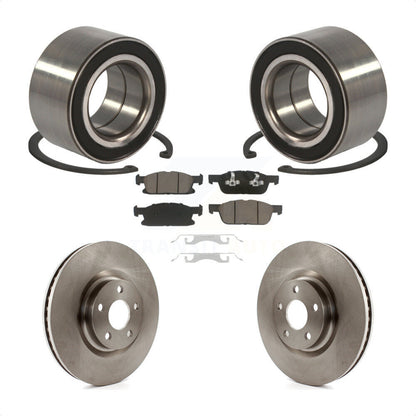 Wheel Bearing Disc Brake Rotors And Ceramic Pads Front Kit For Ford Edge