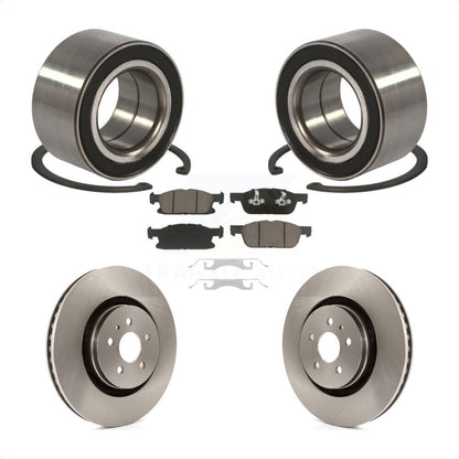Wheel Bearing Disc Brake Rotors And Ceramic Pads Front Kit For Ford Edge