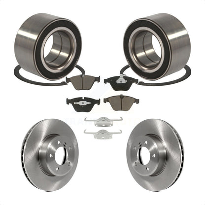 Wheel Bearing Brake Rotor And Pad Front Kit For BMW 530xi 528i xDrive 535i 535xi