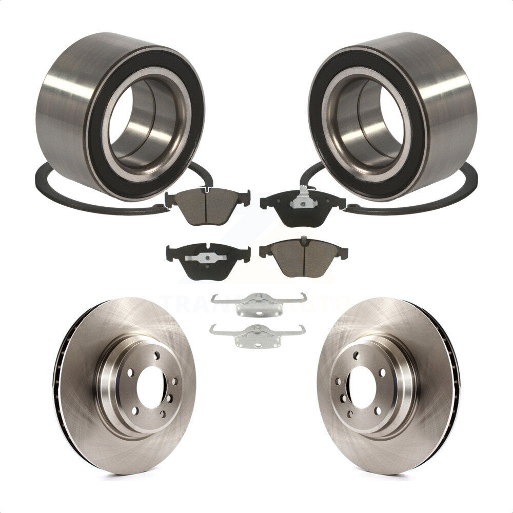 Wheel Bearing Disc Brake Rotors And Pads Front Kit For BMW 335i xDrive 335xi