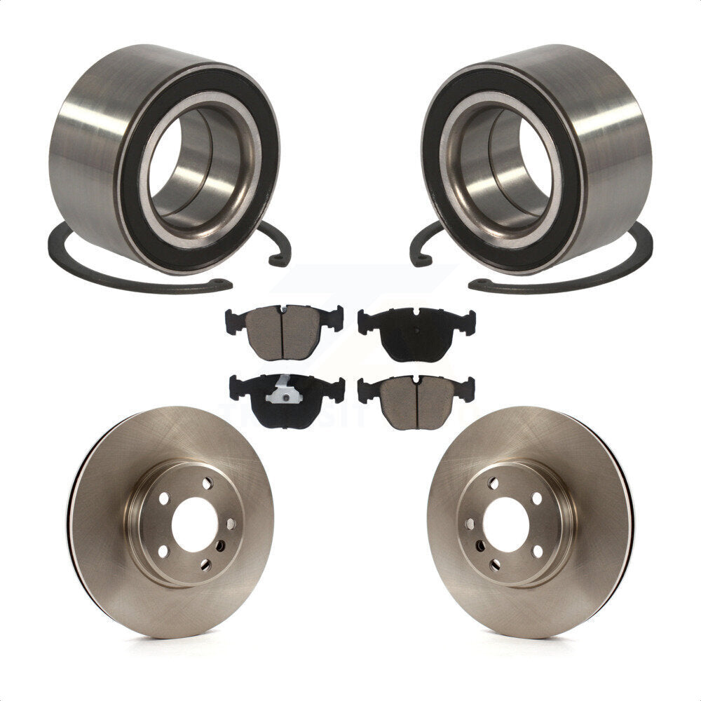 Wheel Bearing Disc Brake Rotors And Ceramic Pads Front Kit For BMW X5