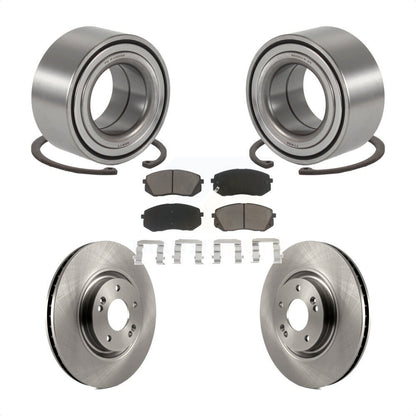 Wheel Bearing Disc Brake Rotor And Pads Front Kit For Hyundai Tucson Kia Cadenza
