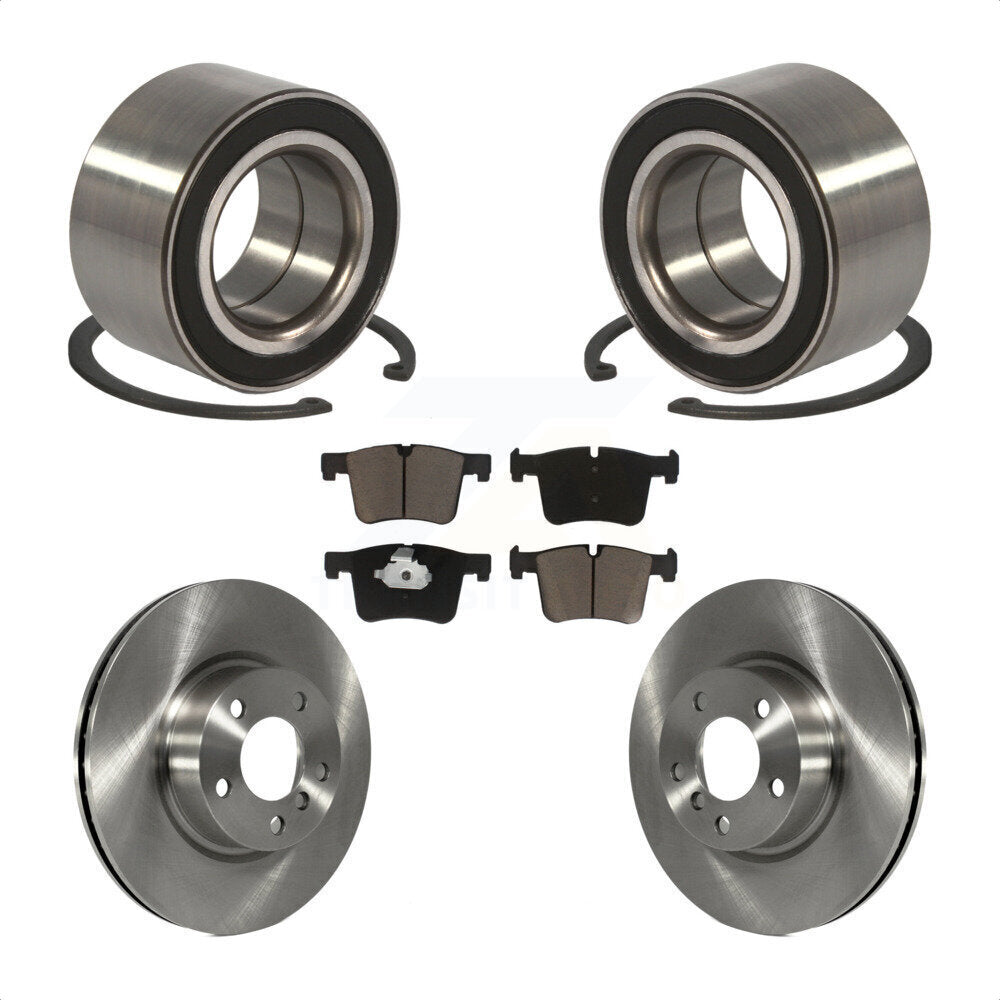 Wheel Bearing Disc Brake Rotors And Ceramic Pads Front Kit For 2011-2012 BMW X3