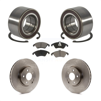 Wheel Bearing Brake Rotor & Pads Front Kit For Mercedes-Benz C300 E350 C350 E400