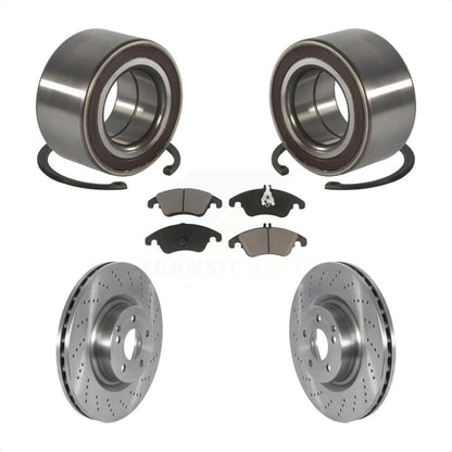 Wheel Bearing Disc Brake Rotors And Pads Front Kit For Mercedes-Benz E400 E550