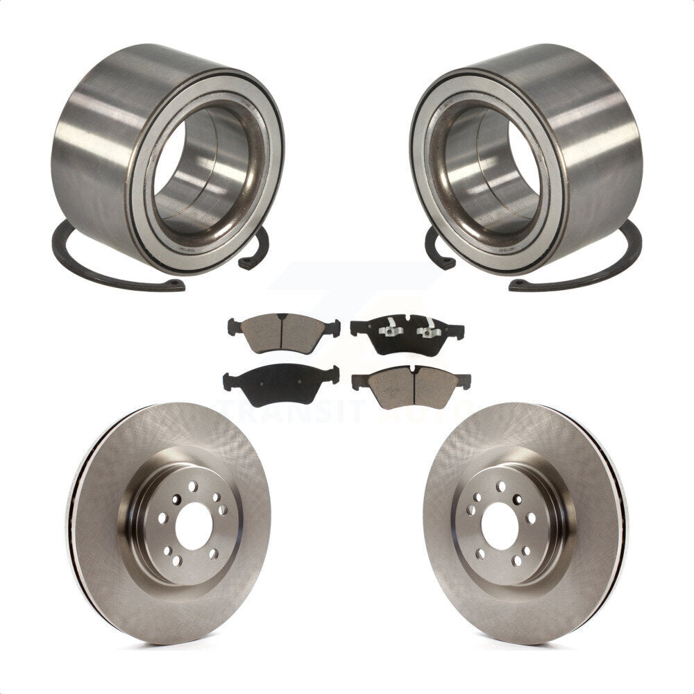 Wheel Bearing Brake Rotor Pad Front Kit For Mercedes-Benz ML350 ML320 R350 ML550