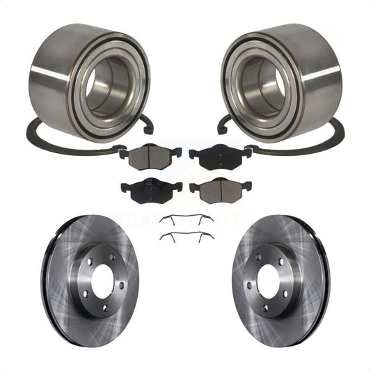 Wheel Bearing Brake Rotor & Pads Front Kit For Ford Escape Mazda Tribute Mercury
