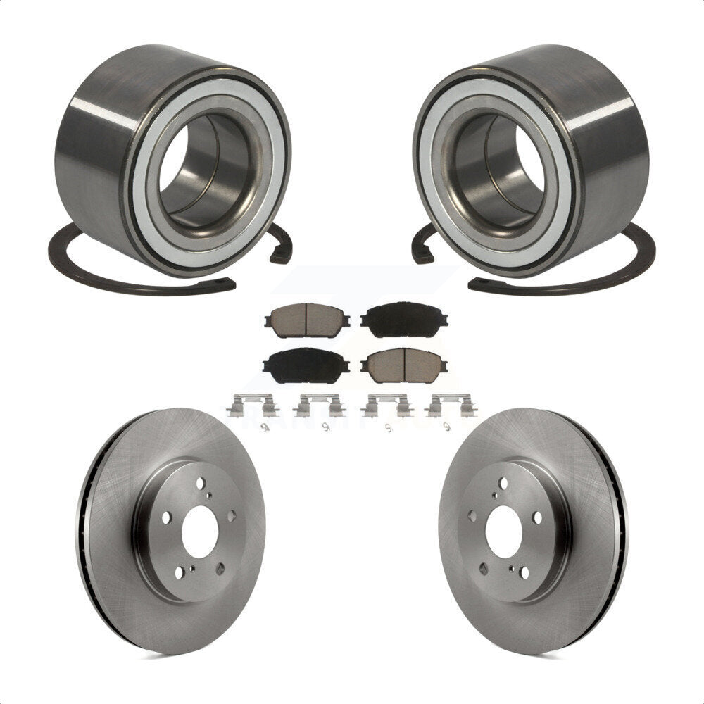 Wheel Bearing Disc Brake Rotors And Pads Front Kit For 2002-2003 Lexus ES300