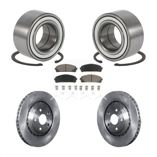 Wheel Bearing Brake Rotor Pad Front Kit For Toyota Highlander Sienna Lexus RX350