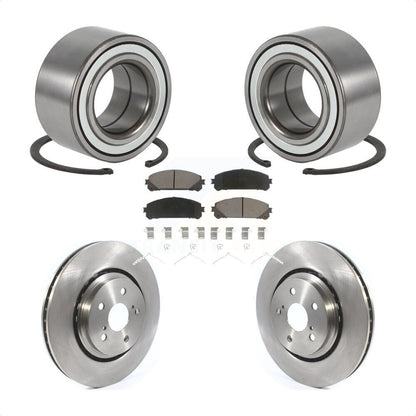 Wheel Bearing Disc Brake Rotors And Ceramic Pads Front Kit For 2016 Lexus RX350
