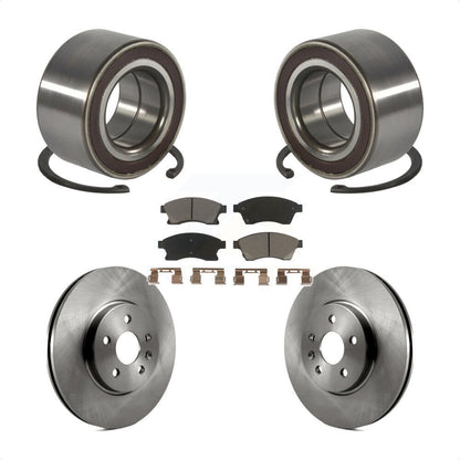 Wheel Bearing Disc Brake Rotor & Pads Front Kit For 2013-2014 Chevrolet Sonic RS