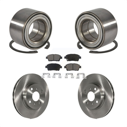 Wheel Bearing Disc Brake Rotors And Pads Front Kit For 2001-2003 Toyota Prius