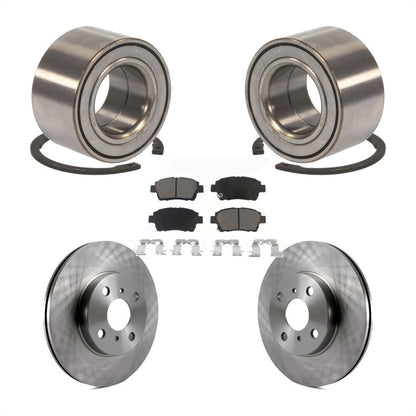 Wheel Bearing Disc Brake Rotors And Pads Front Kit For 2001-2005 Toyota Echo