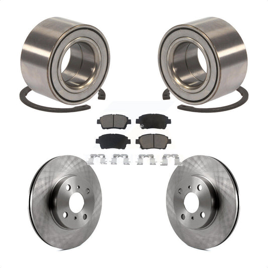 Wheel Bearing Disc Brake Rotors And Pads Front Kit For 2001-2005 Toyota Echo