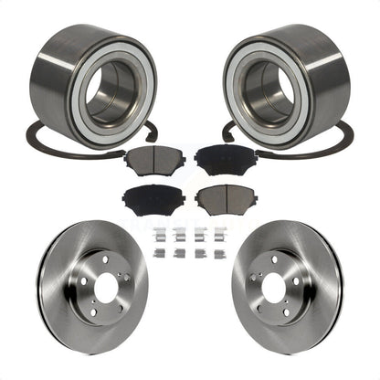 Wheel Bearing Disc Brake Rotors And Ceramic Pads Front Kit For Toyota RAV4