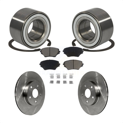 Wheel Bearing Disc Brake Rotors And Ceramic Pads Front Kit For Toyota RAV4