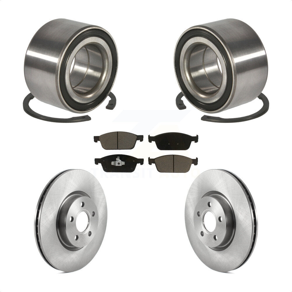 Wheel Bearing Disc Brake Rotors And Pads Front Kit For Ford Transit Connect