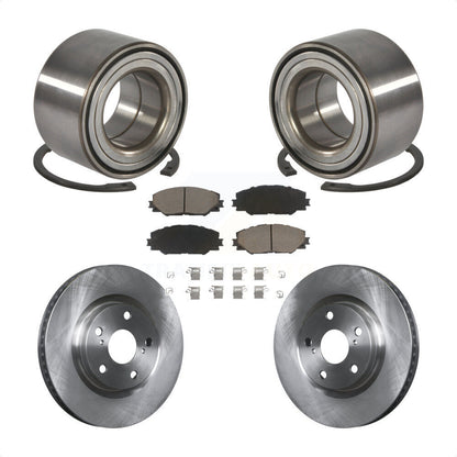 Wheel Bearing Disc Brake Rotor And Pad Front Kit For 2017-2018 Toyota Corolla iM