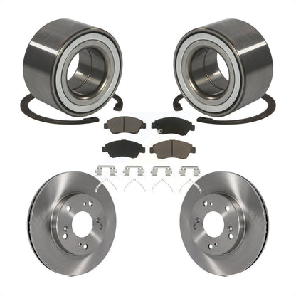Wheel Bearing Disc Brake Rotors And Pads Front Kit For 2011-2015 Honda CR-Z