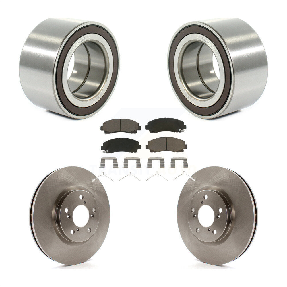 Wheel Bearing Disc Brake Rotors And Pads Front Kit For 2006-2014 Honda Ridgeline